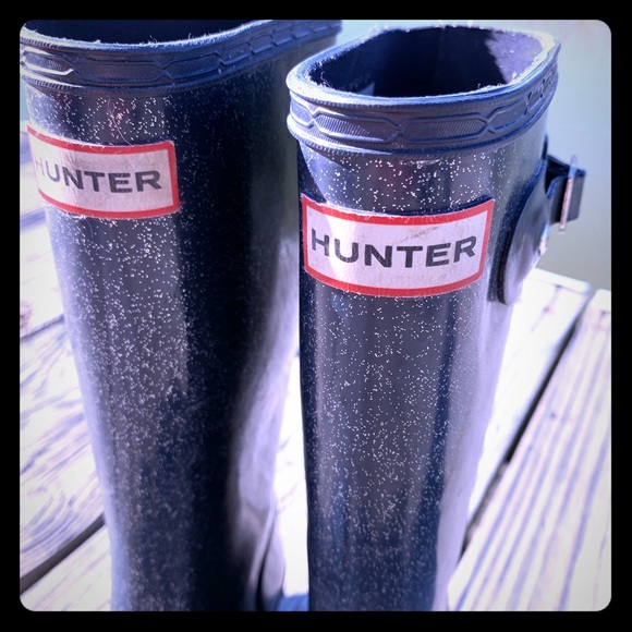 Hunter Other - Glitter Hunter Boots size 2/3 ❤️💛🧡💜💙